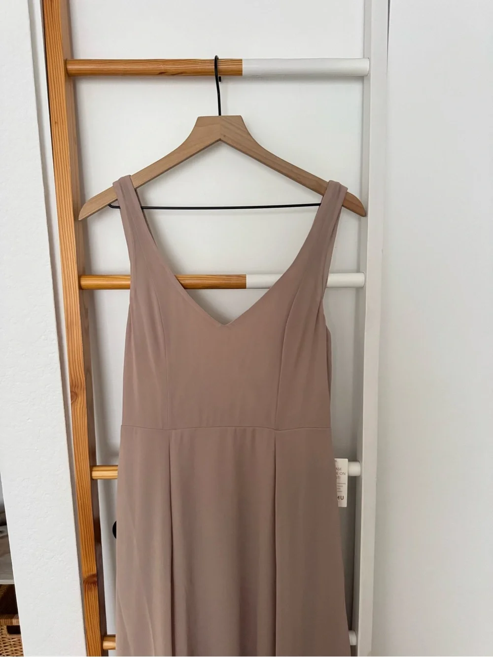 Show Me Your Mumu Jenn Maxi Dress Soft Beige Tan Wedding Bridesmaid Gown NWT
